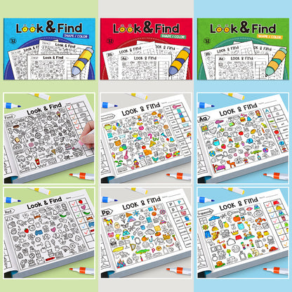 ✍️🧠Interactive Look & Find Colouring Book