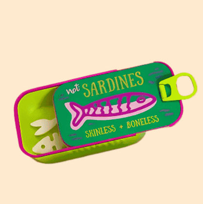 Sardine Tin Travel Jewelry Case