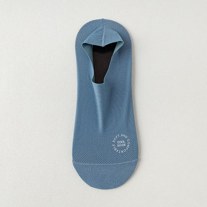 3-Pair Invisible Grip Socks Pack 🧦Breathable | Low-Cut | Anti-Slip | Sweat-Absorbing