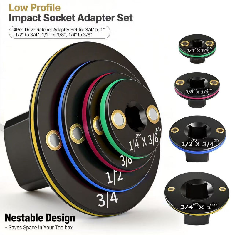2026 Upgraded Low Profile Impact Socket Adapter Set