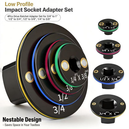 2026 Upgraded Low Profile Impact Socket Adapter Set