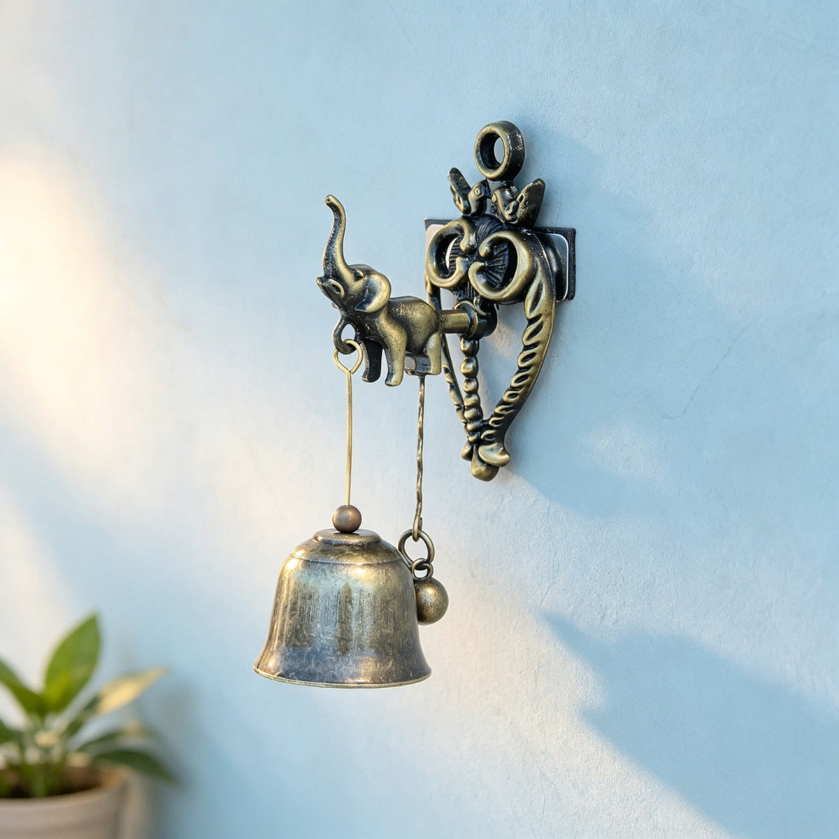 Vintage Animal Door Bell – Antique Bronze Hanging Bell, Decorative Door Chime for Home, Unique Housewarming Gift | TYII™