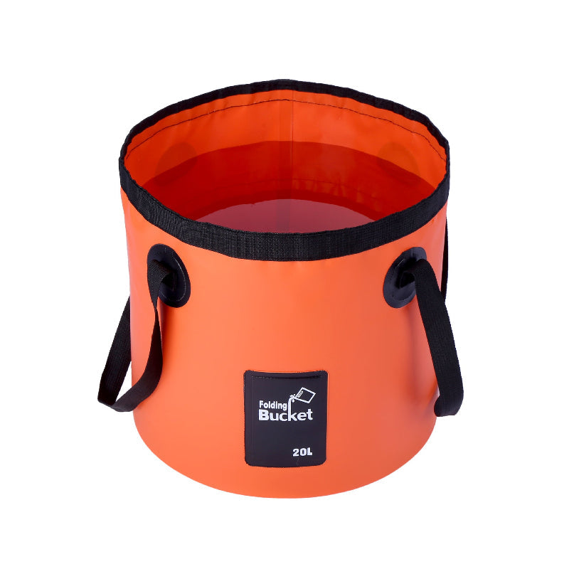 TYIIPLUS™ 20L Collapsible Folding Water Bucket | Portable PVC Water Container for Camping, Fishing, Car Washing, Hiking, Gardening & Outdoor Travel