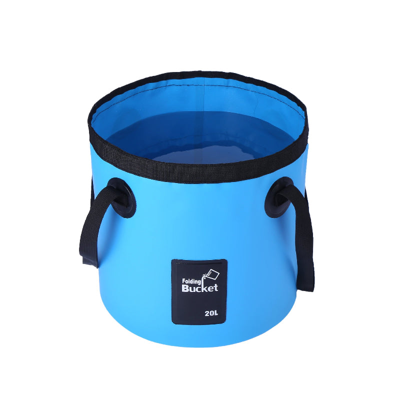 TYIIPLUS™ 20L Collapsible Folding Water Bucket | Portable PVC Water Container for Camping, Fishing, Car Washing, Hiking, Gardening & Outdoor Travel
