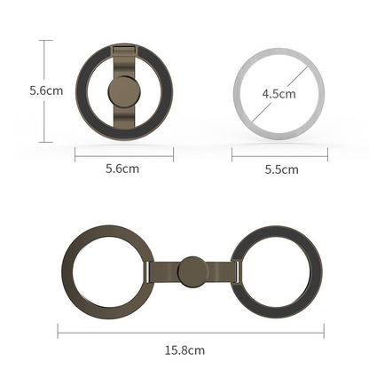 Magnetic Ring Phone Stand & Fidget Spinner – 2-in-1 Foldable 360° Rotating Magnetic Grip
