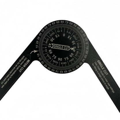 Tyiiplus™ 7-Inch Aluminum Miter Saw Angle Finder – Foldable Miter Gauge & Precision Angle Measuring Tool