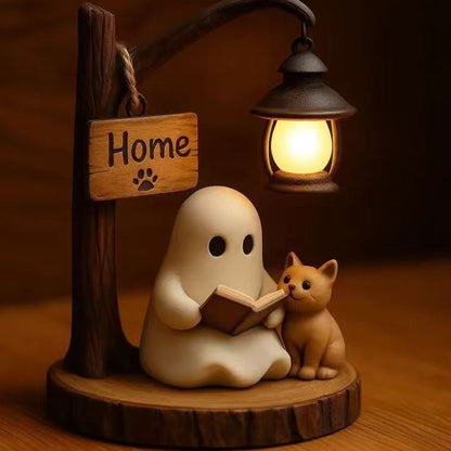 👻📖Cute Ghost Reading Lantern - BOO!(✨Same as in the video)