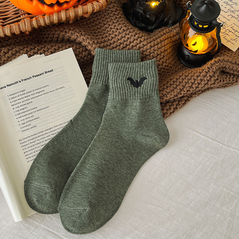🎃 Halloween Embroidered Ankle Socks