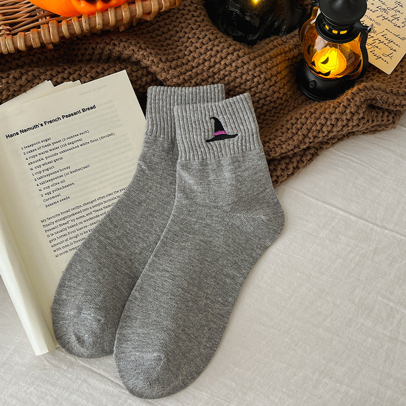 🎃 Halloween Embroidered Ankle Socks