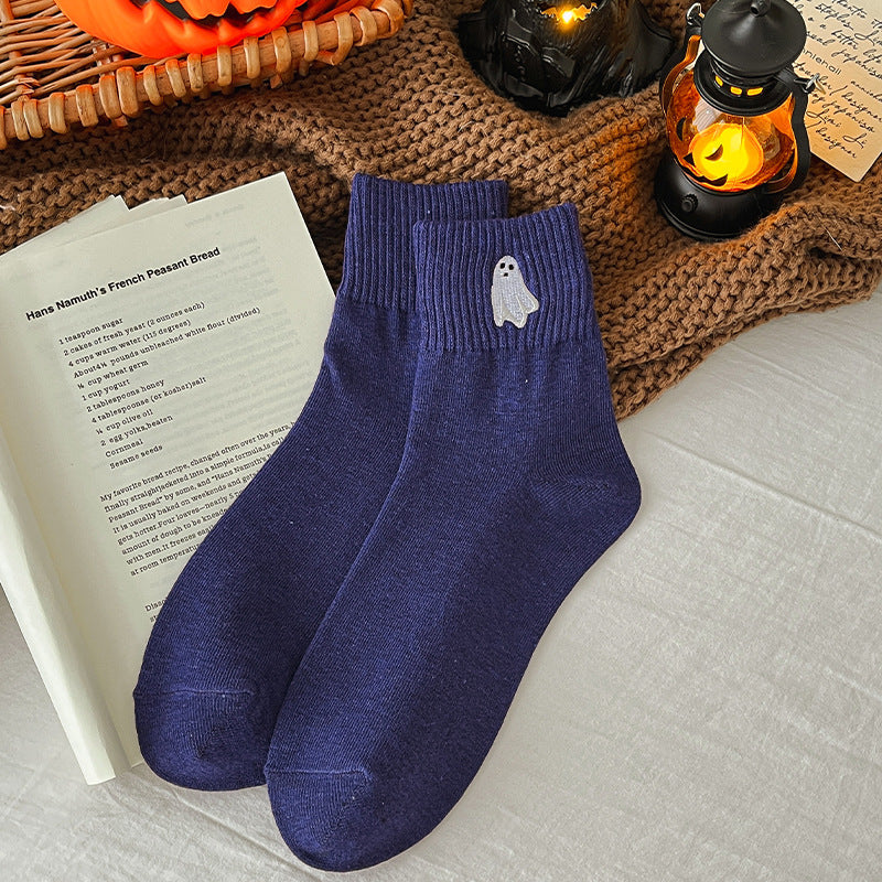 🎃 Halloween Embroidered Ankle Socks