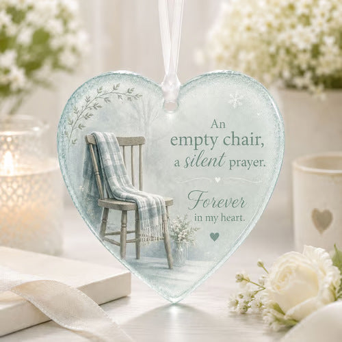 🤍 Forever In My Heart Memorial Hanging Ornament