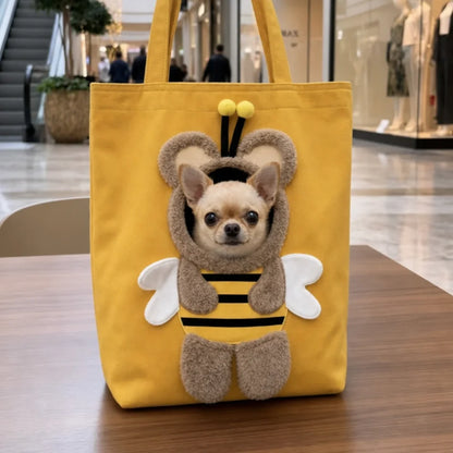 Tyiiplus™ CarryPaws Plush Pet Carrier Tote
