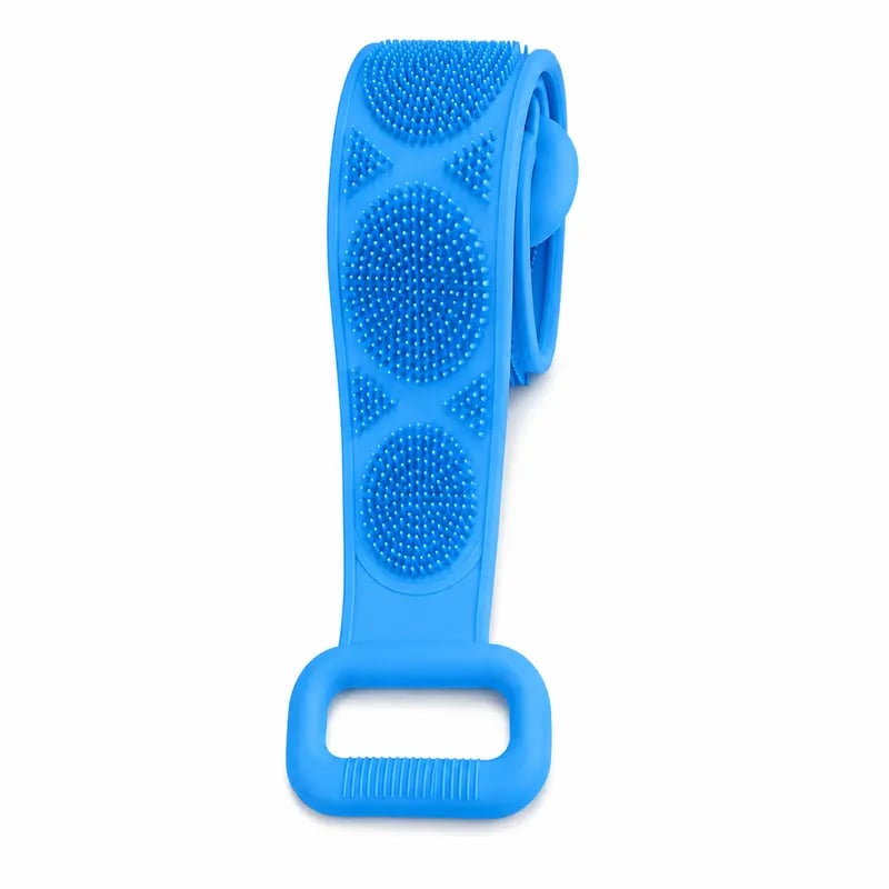 Long Silicone Shower Back Scrubber Exfoliating Bath Strap