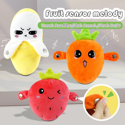 💖 Interactive Music Plush Toy Set 🍌🍓🥕