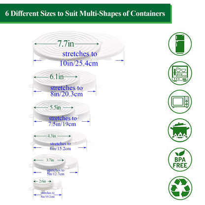 Reusable Silicone Stretch Lids