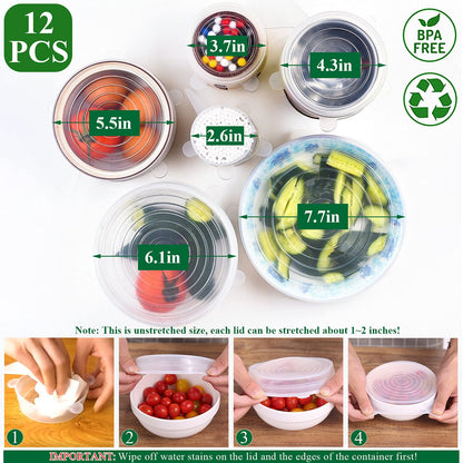 Reusable Silicone Stretch Lids