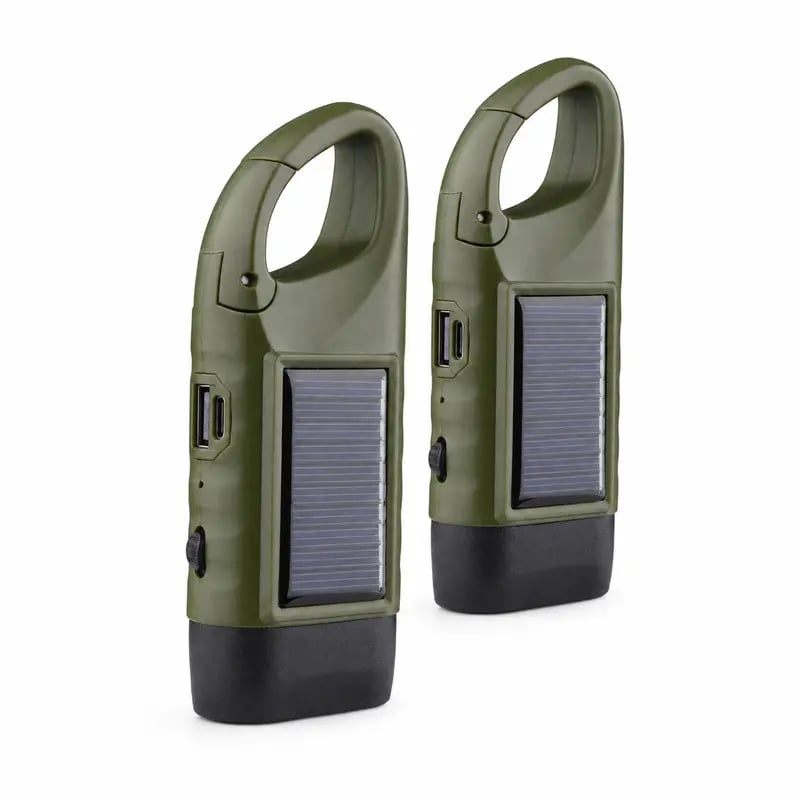 🔦Tyiiplus™ Hand Crank Flashlights – USB-C Rechargeable Emergency Lights
