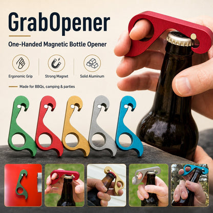 One-Handed Magnetic Bottle Opener