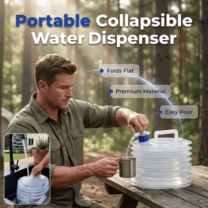 Collapsible Water Container with Spigot