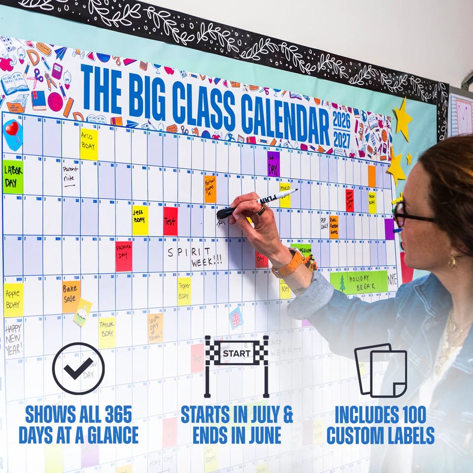 📚 Back-to-School Sale📅The Big Class Calendar - Academic Year 2026-2027