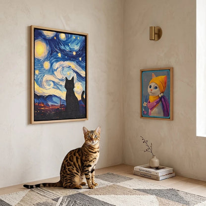 🐱 Decorative Wall Art Cat Scratcher – Stylish 2-in-1 Cat Scratch Board