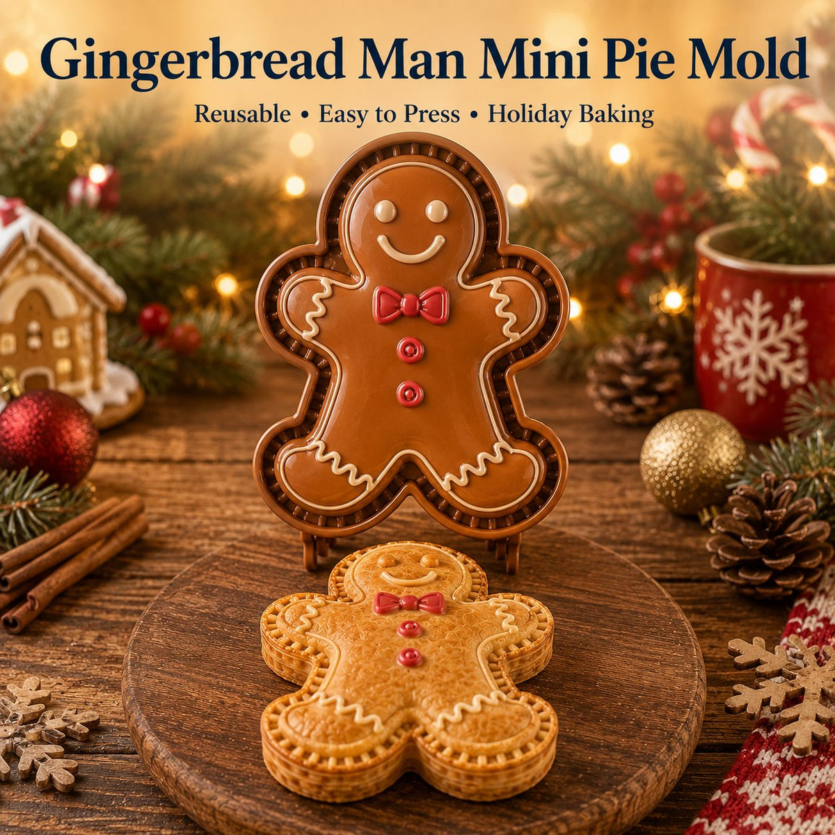 🎄 Christmas Mini Pie Mold Collection | 8 Designs
