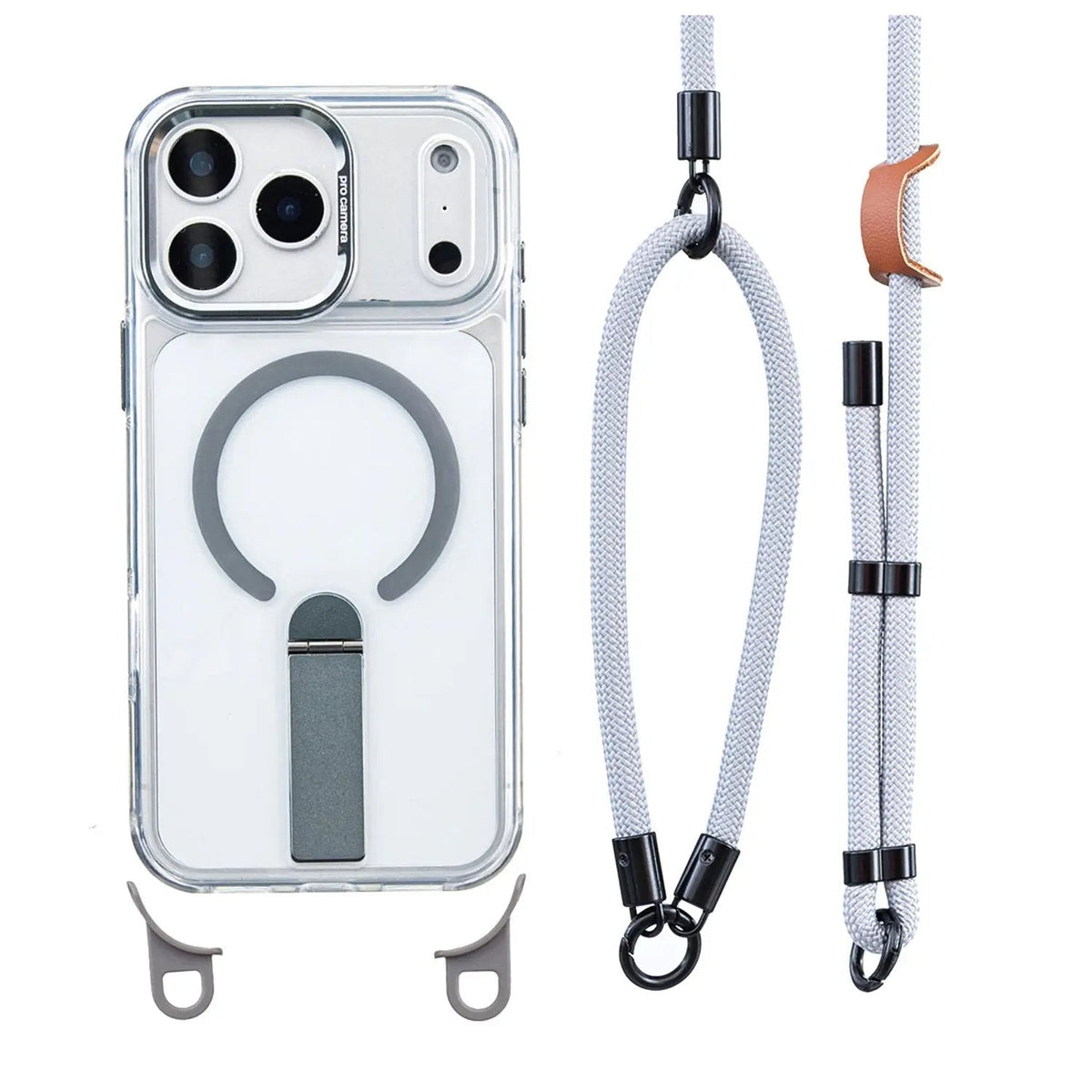 MagSafe Smartphone Case with Detachable Crossbody Neck Lanyard Strap