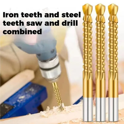 6PCS Titanium-Plated High-Speed Steel Drill Bits Set