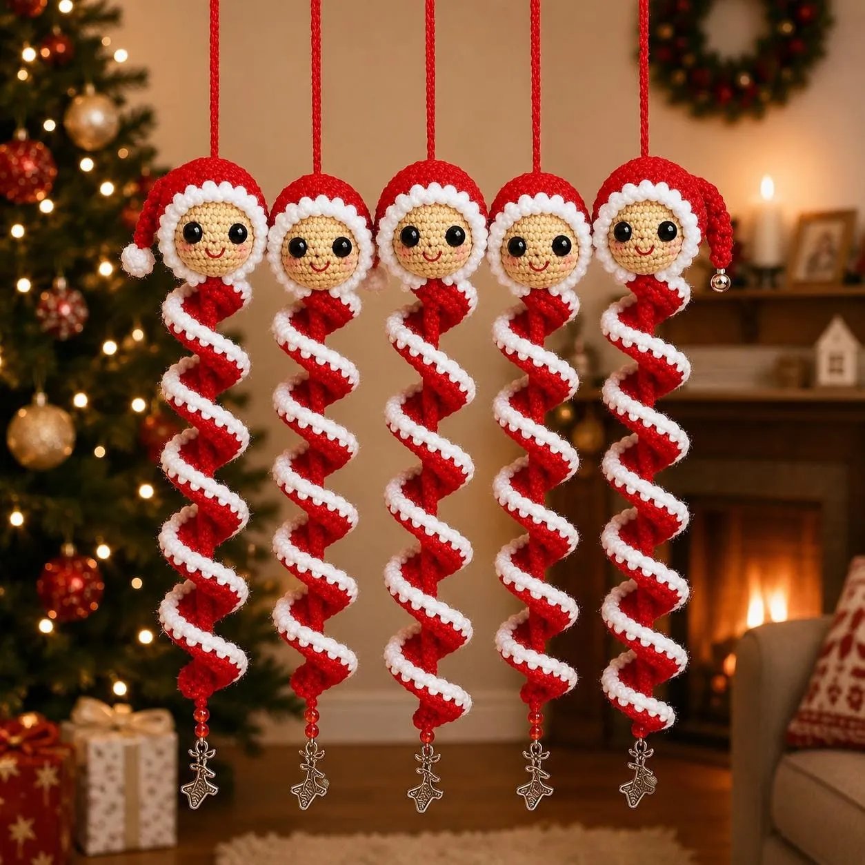 ☃️ Crochet Snowman Spiral Ornament DIY Kit