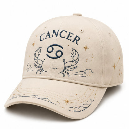 ♈♉12 Zodiac Signs Embroidered Cap Collection – Celestial Hats Made for Every Personality 🧢100% Cotton