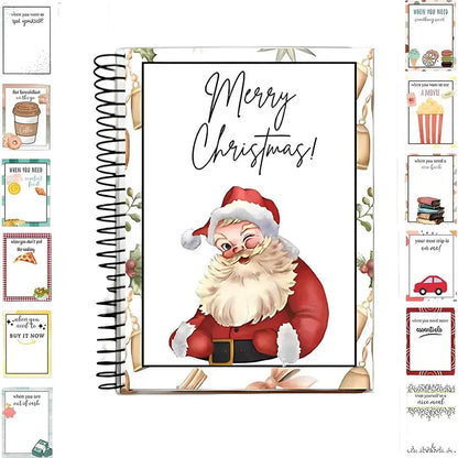 🔥🎁Ready for Christmas!🎅Christmas Gift Card Booklet -👍DIY Spiral-Bound Christmas Gift Card Holder Book