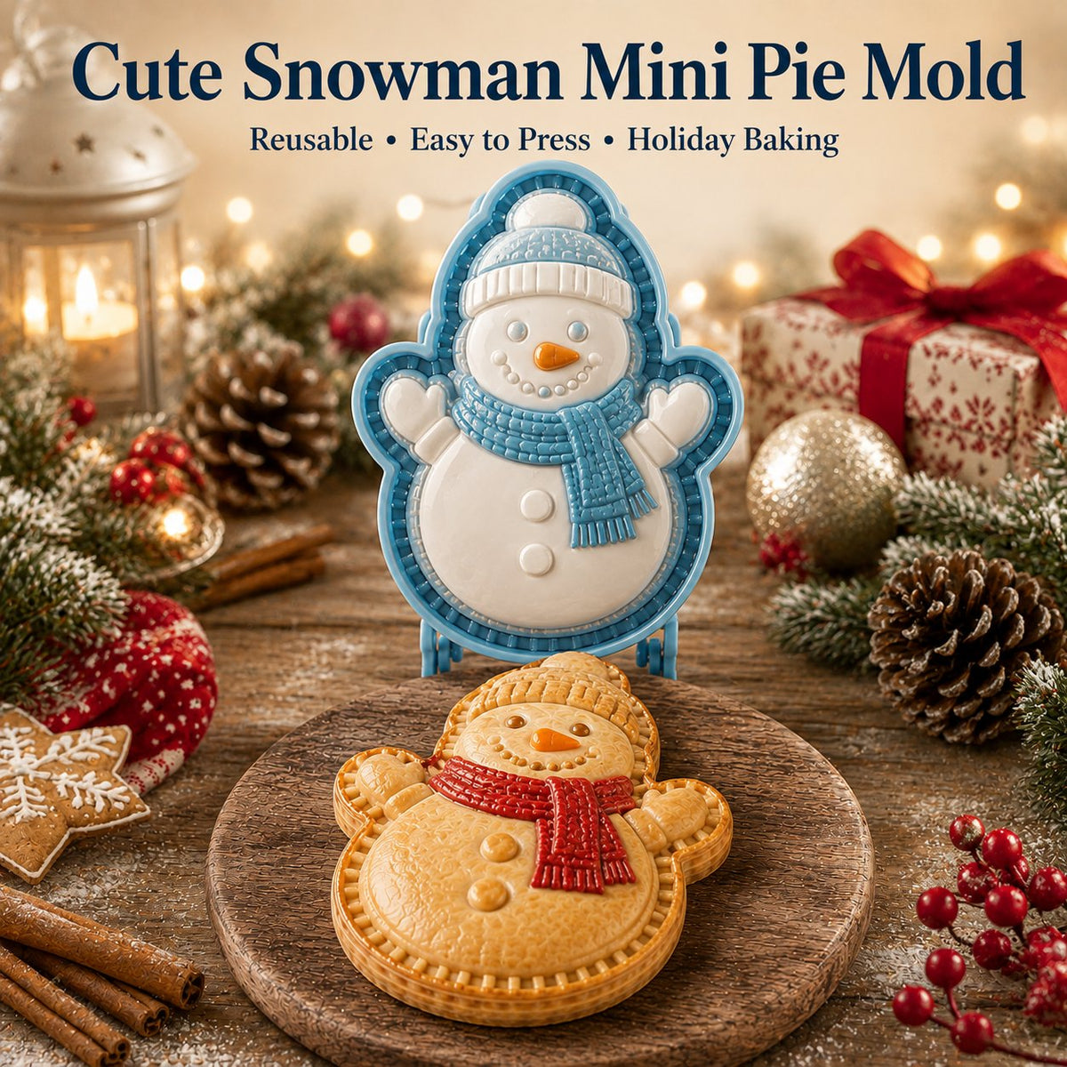 🎄 Christmas Mini Pie Mold Collection | 8 Designs