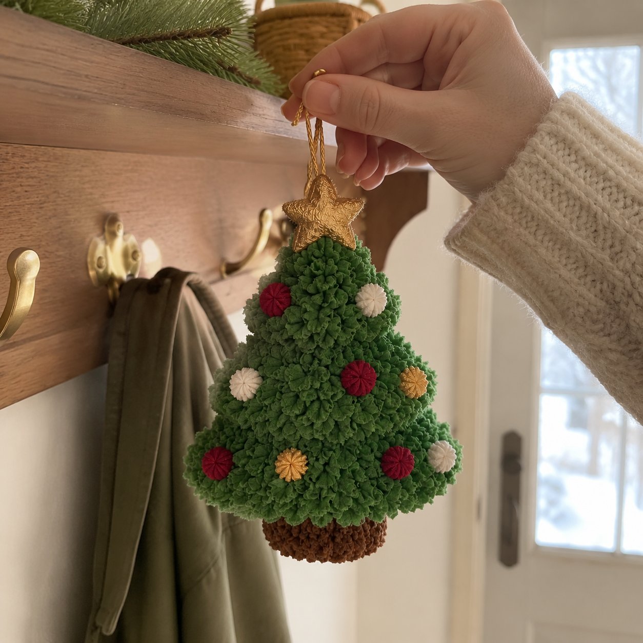 🎄Beginner-Friendly 3D Fabric Poke Christmas Ornament DIY Kit Collection | Complete Kit with Pre-Cut Fabrics, Stuffed Felt Base, Poking Tool & Step-by-Step Guide Included 💕