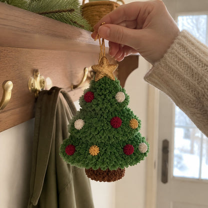 🎄Beginner-Friendly 3D Fabric Poke Christmas Ornament DIY Kit Collection | Complete Kit with Pre-Cut Fabrics, Stuffed Felt Base, Poking Tool & Step-by-Step Guide Included 💕