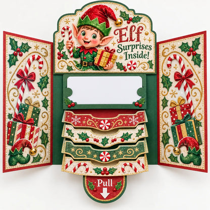 🎅🎁 New 2026 Waterfall Christmas Gift Card Booklet