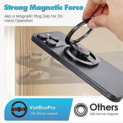 Magnetic Ring Phone Stand & Fidget Spinner – 2-in-1 Foldable 360° Rotating Magnetic Grip
