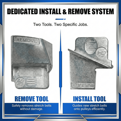 Metal Stretch Belt Remover Installer Tool Set