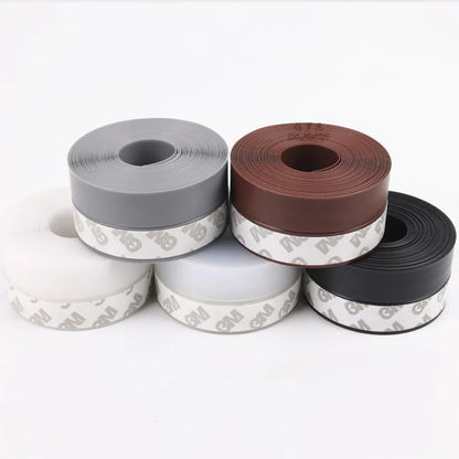 16.4 ft Door Weather Stripping | Adhesive Draft Stopper Seal Strip for Doors, Windows & Shower Doors