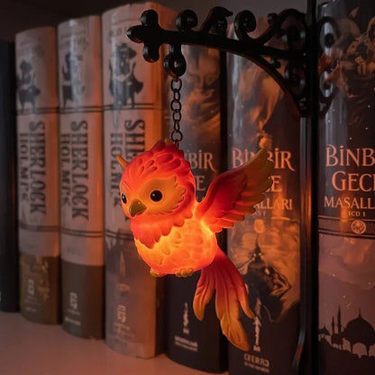 ✨📖Enchanted Hanging Animal Bookshelf Light – Glowing Book Nook Decor for Readers