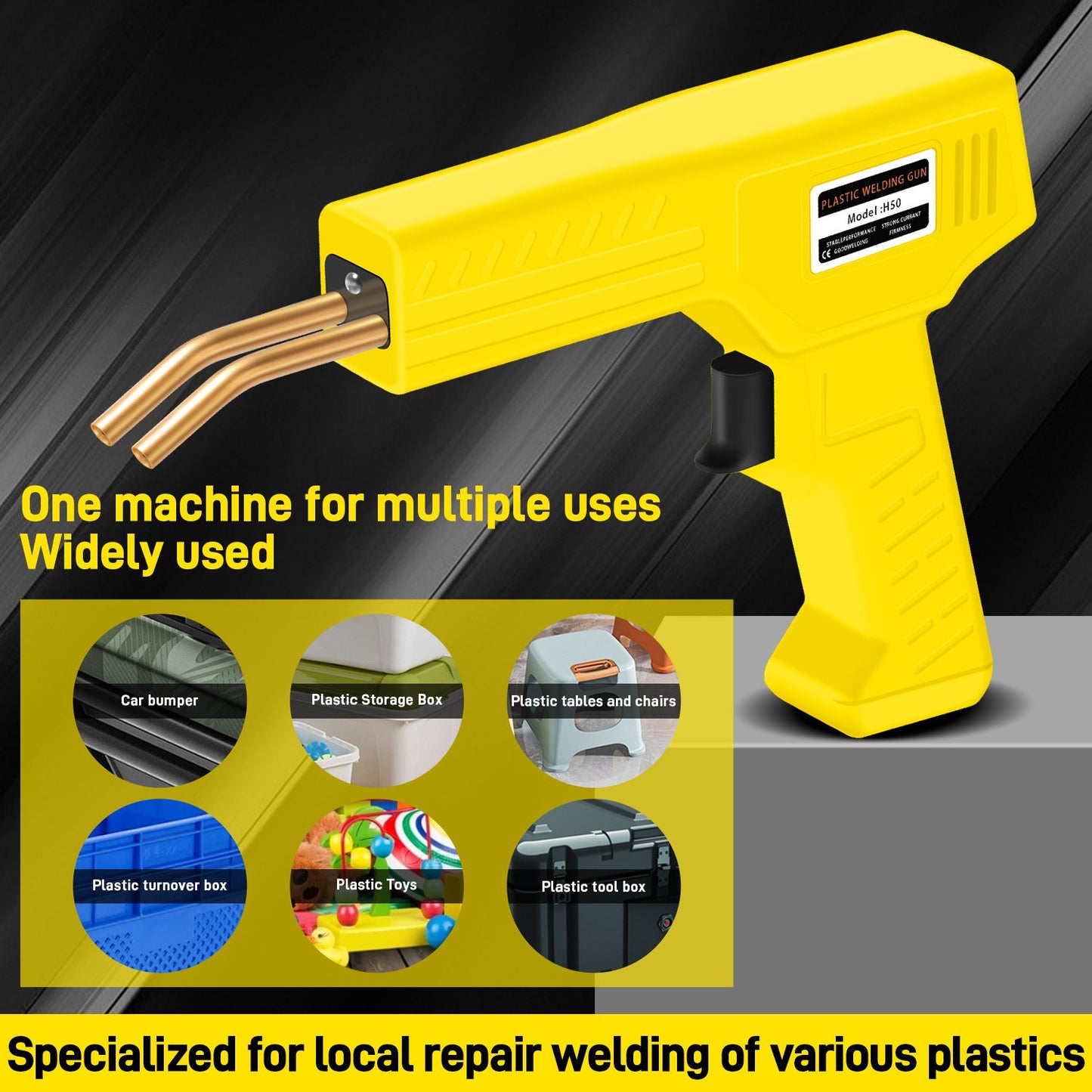 ⚒️2 in 1 Plastic Welding Kit (200PCS 4 Types Portable Automotive Hot Welding Staplers)