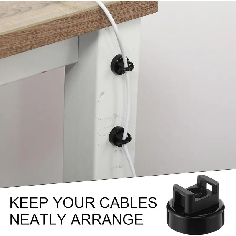 Magnetic Cable Tie Mount Base - Heavy-Duty Magnetic Zip Tie Mounts for Fast & Flexible Cable Management