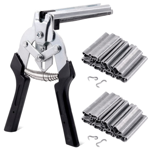 TYIIPLUS™ M-Type Hog Ring Pliers Kit – Semi-Automatic Spring-Loaded Fence & Cage Repair Tool