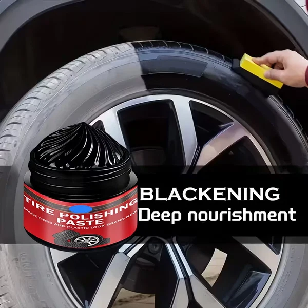 ✨ Car Tyre & Plastic Trim Renewal Paste – Restores Shine, Prevents Cracking & Easy Application 🛞