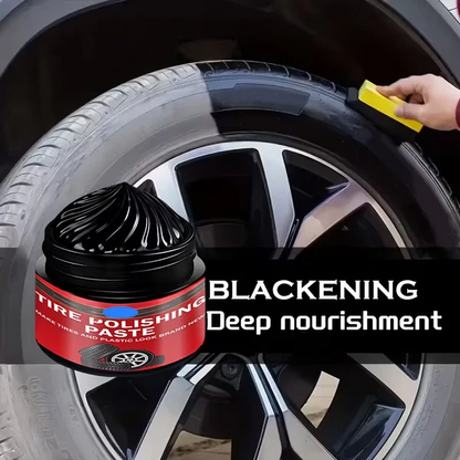 ✨ Car Tyre & Plastic Trim Renewal Paste – Restores Shine, Prevents Cracking & Easy Application 🛞