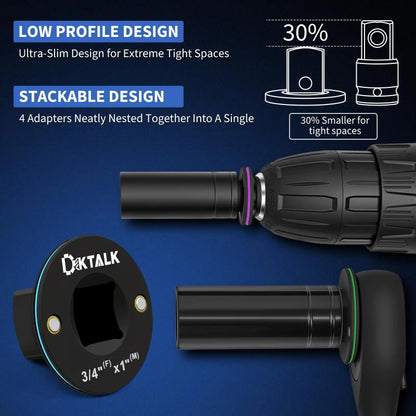 2026 Upgraded Low Profile Impact Socket Adapter Set