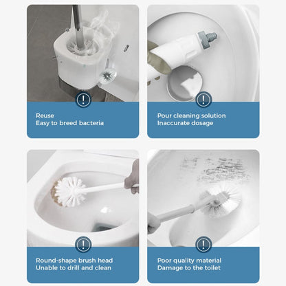 🚽💦Hands-Free Cleaning Gadget🧽Disposable toilet cleaning tool