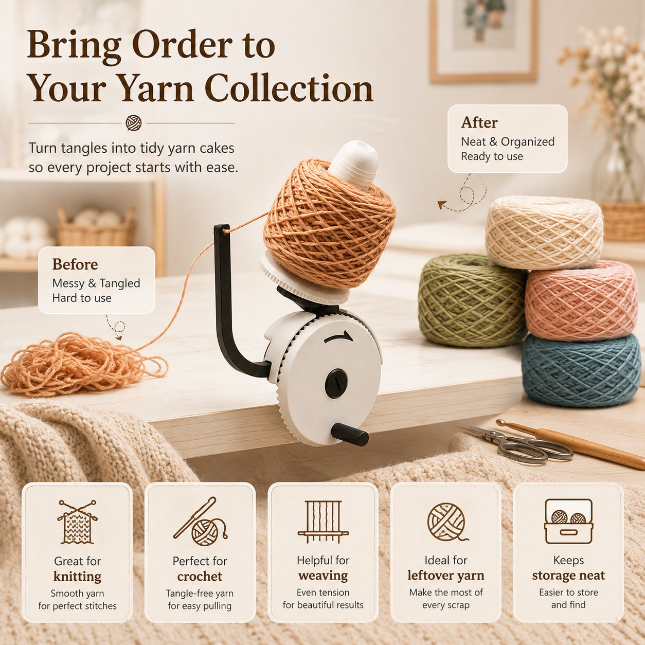 🧶Manual Yarn Winder