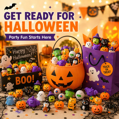 🎃 30PCS Halloween Mochi Squishy Toys
