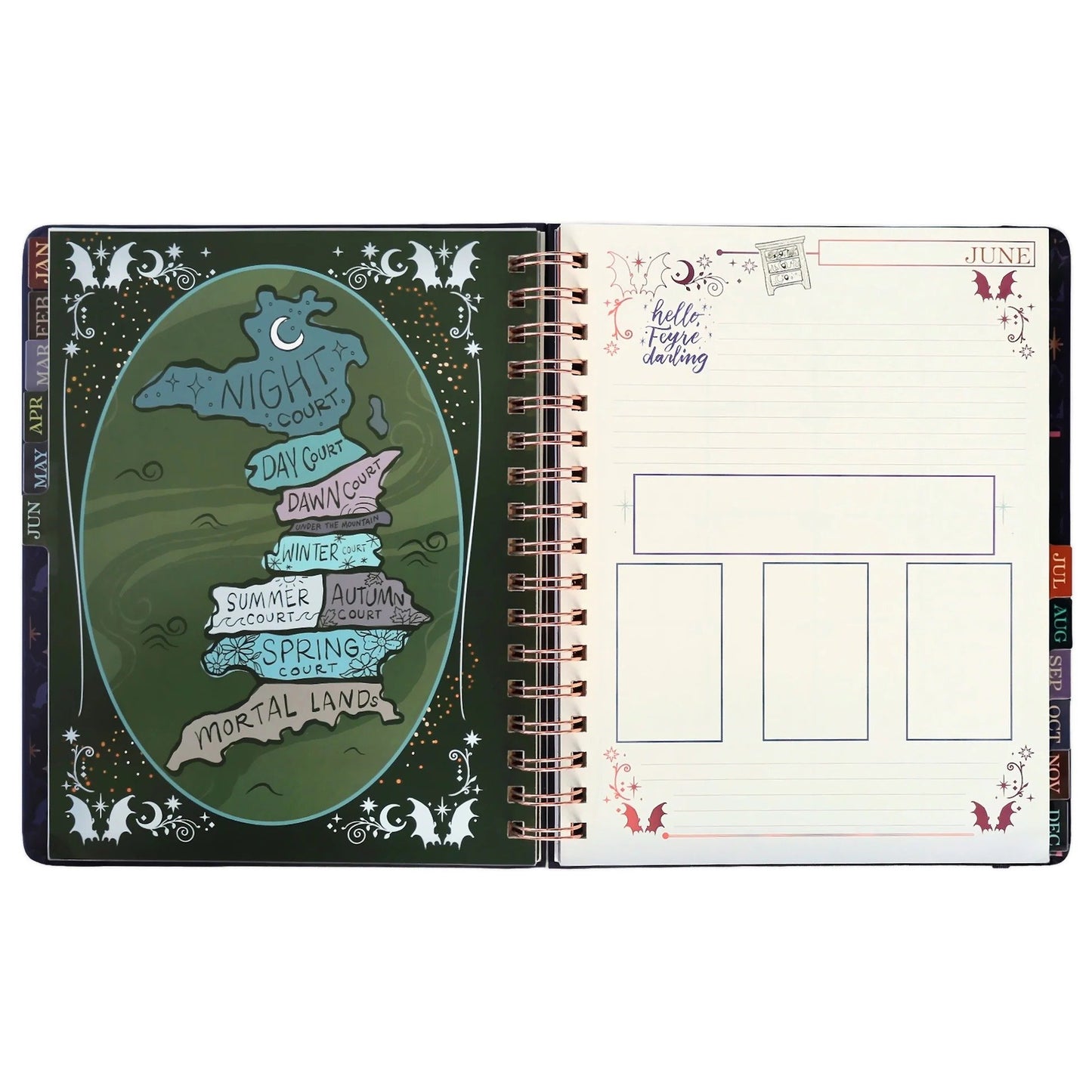 🌙 A Court of Thorns and Roses: Velaris 2027 Weekly Planner ✨ Fantasy Organizer