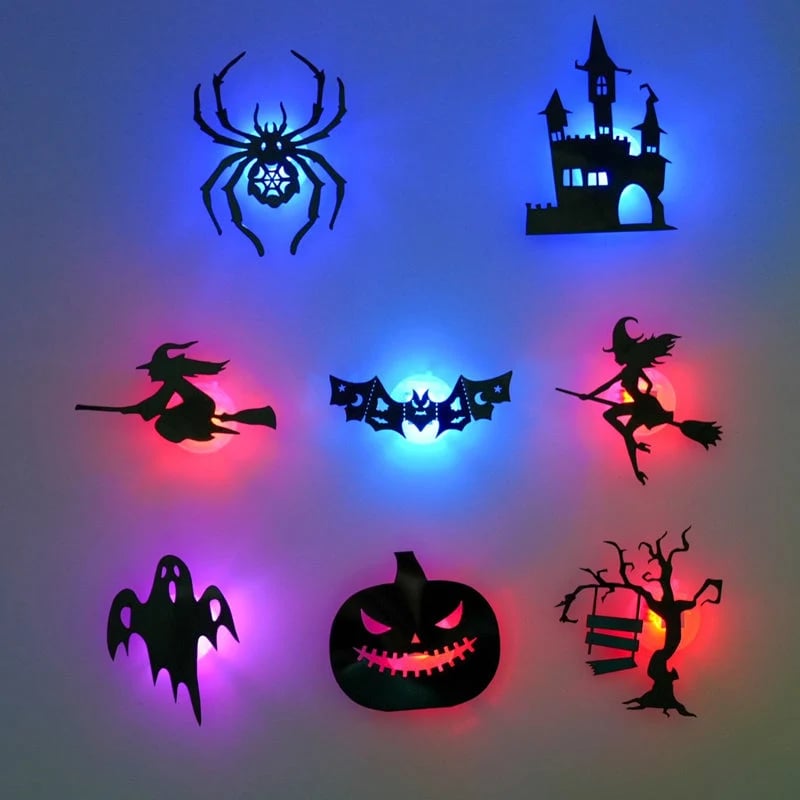 🎃Halloween HOT SALE 49% OFF 👻 Halloween LED Silhouette Wall Light Stickers